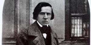 The only known photograph of the famous Polish pianist and composer, taken the year of his death (of tuberculosis) in 1849. Reproduced from a private collection.