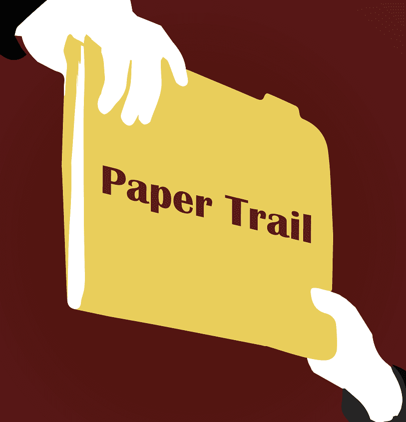 legal term paper trail