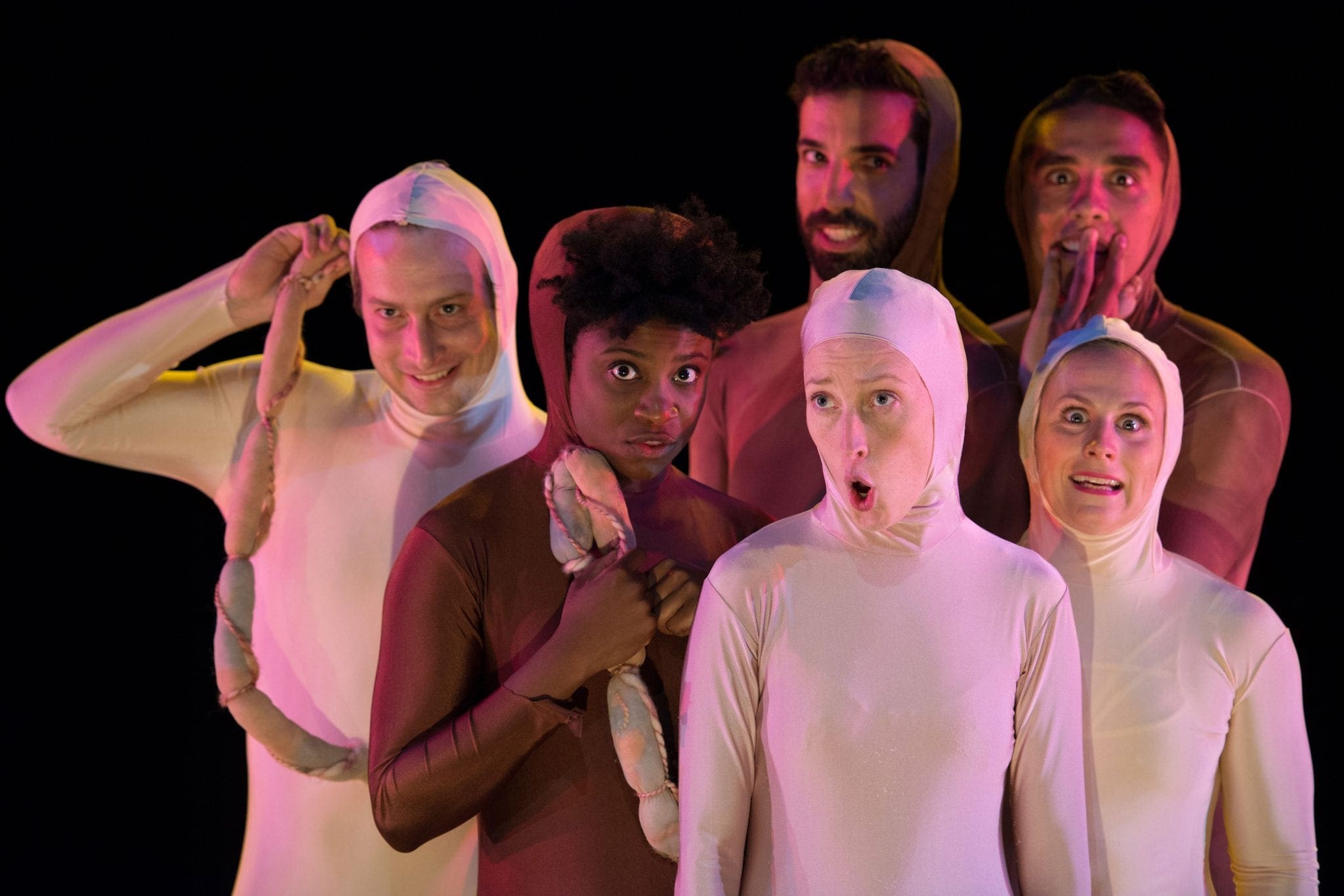 the Appointment cast dressed as fetuses